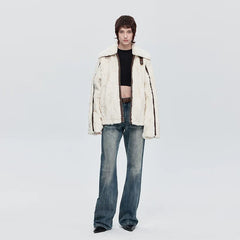 Kybecs | Women’s Faux Mink Fur Plush Jacket in White or Brown for Autumn and Winter