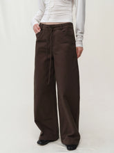 Kybecs| Women’s Cotton Low-Waist Drawstring Casual Pants – Loose-Fit Wide-Leg Banana Trousers