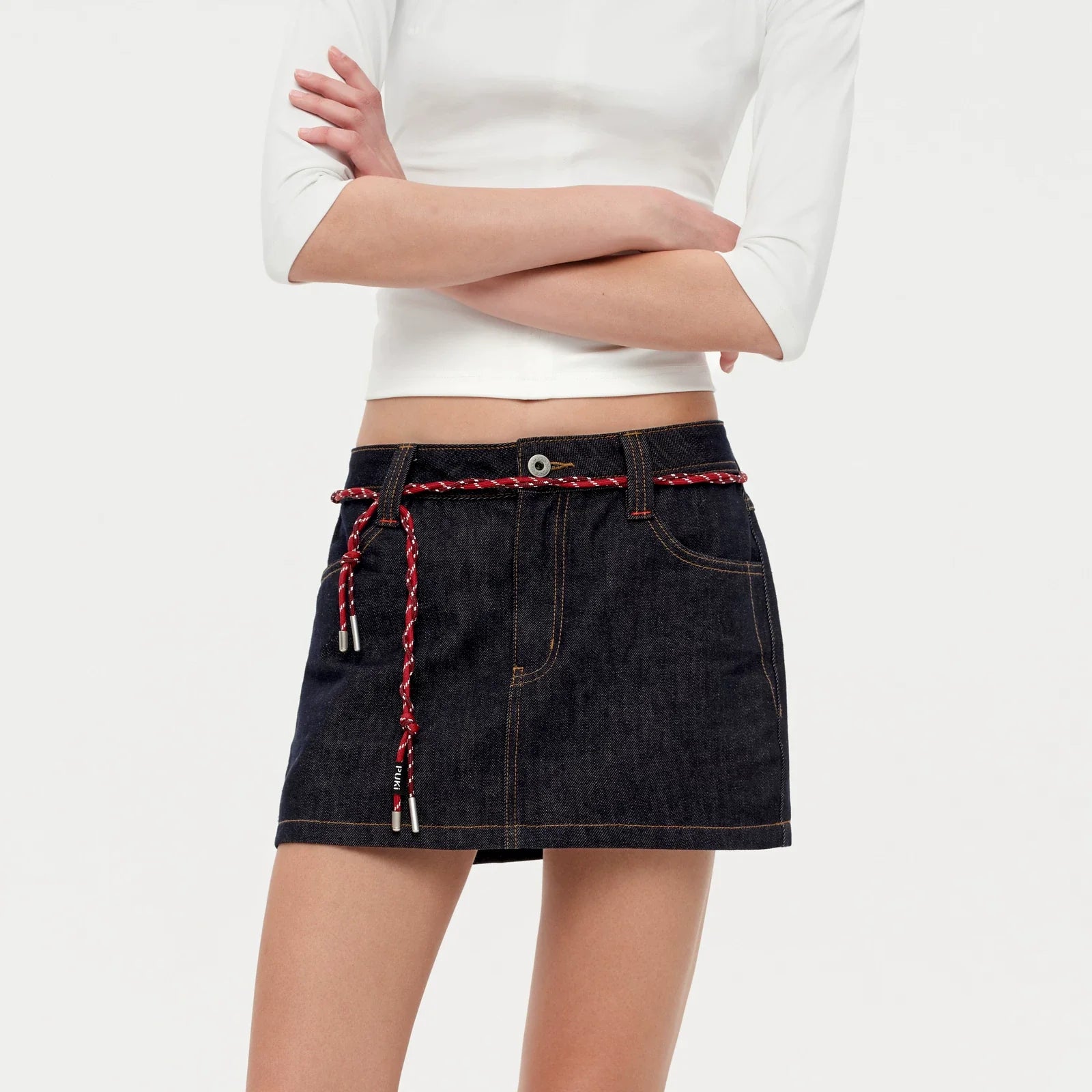 Kybecs| Women’s Vintage Quilted Denim Short Jacket & Slim Denim Skirt Set