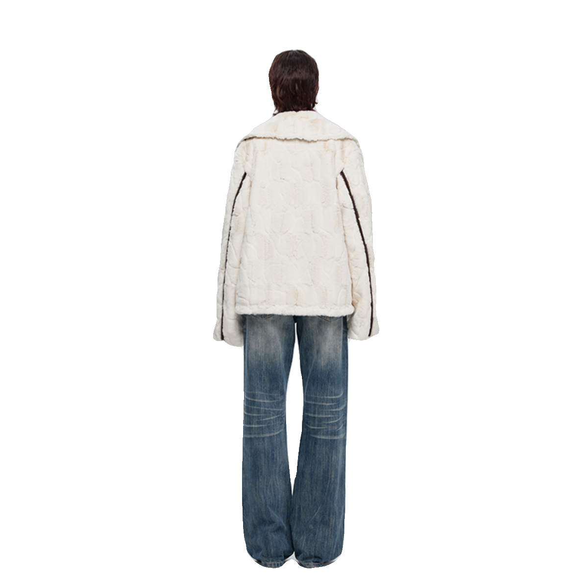 Kybecs | Women’s Faux Mink Fur Plush Jacket in White or Brown for Autumn and Winter