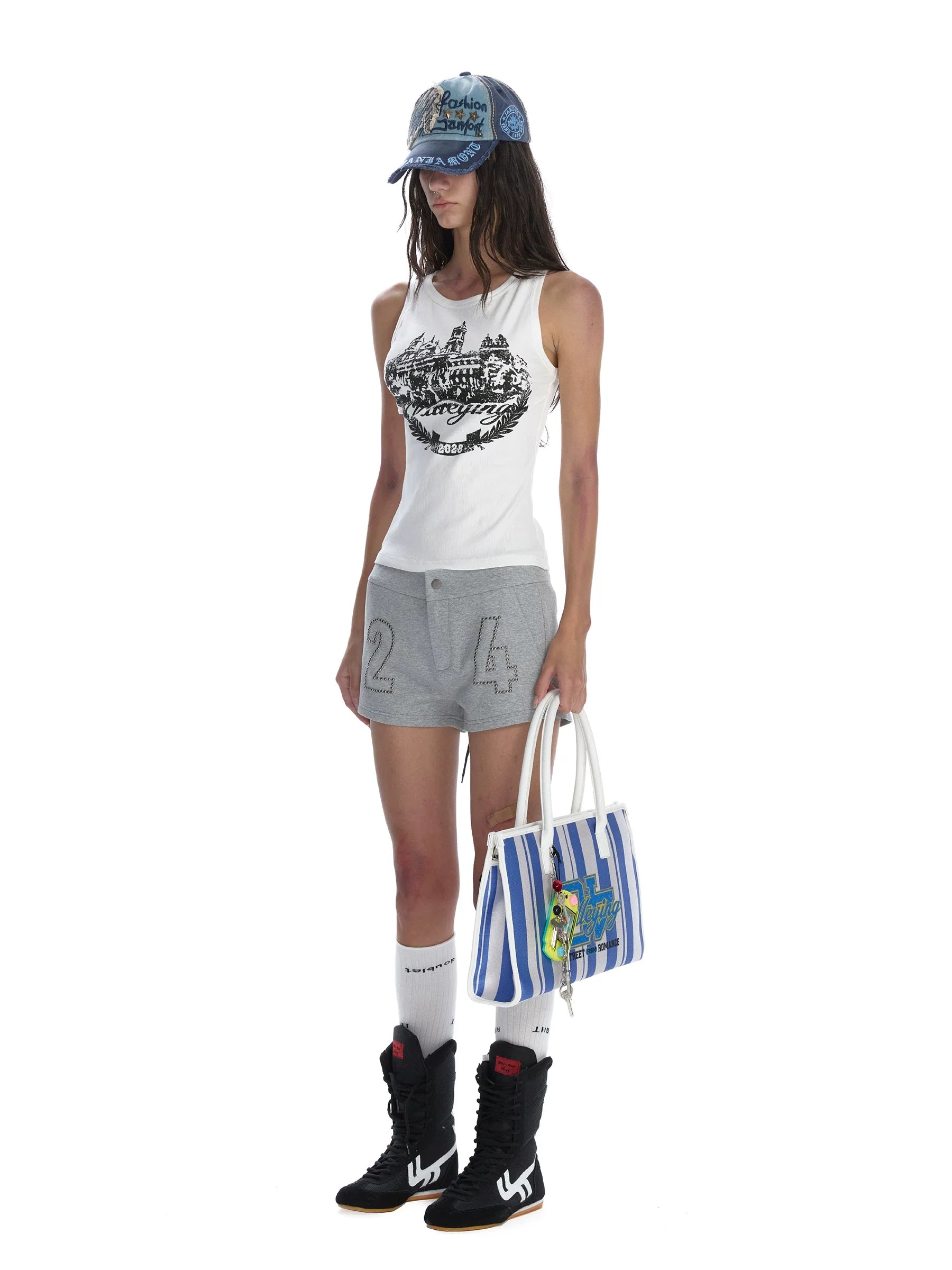 Kybecs| Women’s Multi-Color Studded Embroidered Casual Shorts – Trendy Summer Pants