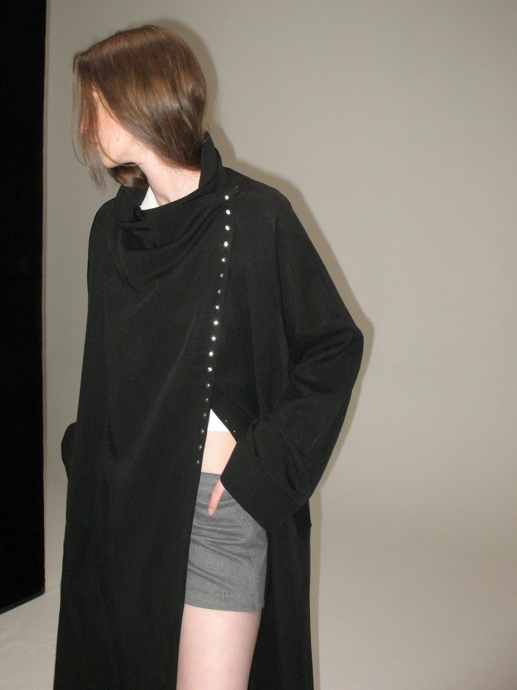 Kybecs | Women’s Tencel Blend Two-Way Lightweight Trench Jacket with Asymmetrical Collar