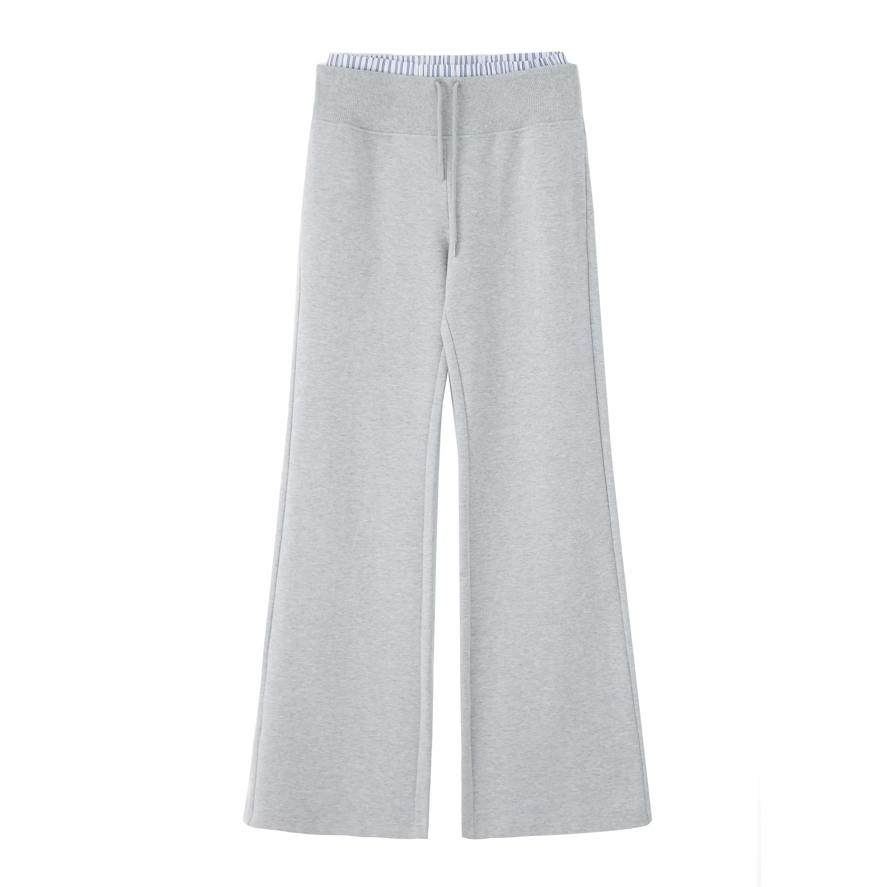 Kybecs| Women’s Casual Wide-Leg Drawstring Pants – Elastic Waist Loose Fit Trousers in Olive Green