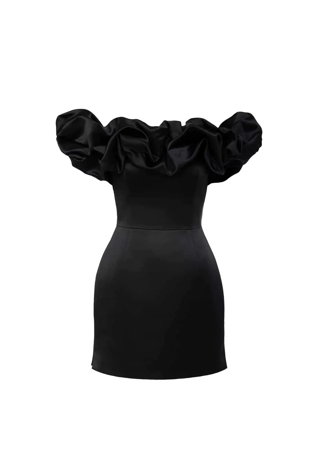 Kybecs| Ruffled One-Shoulder Party midi Dress for Women – Elegant Light Luxury Occasion Style