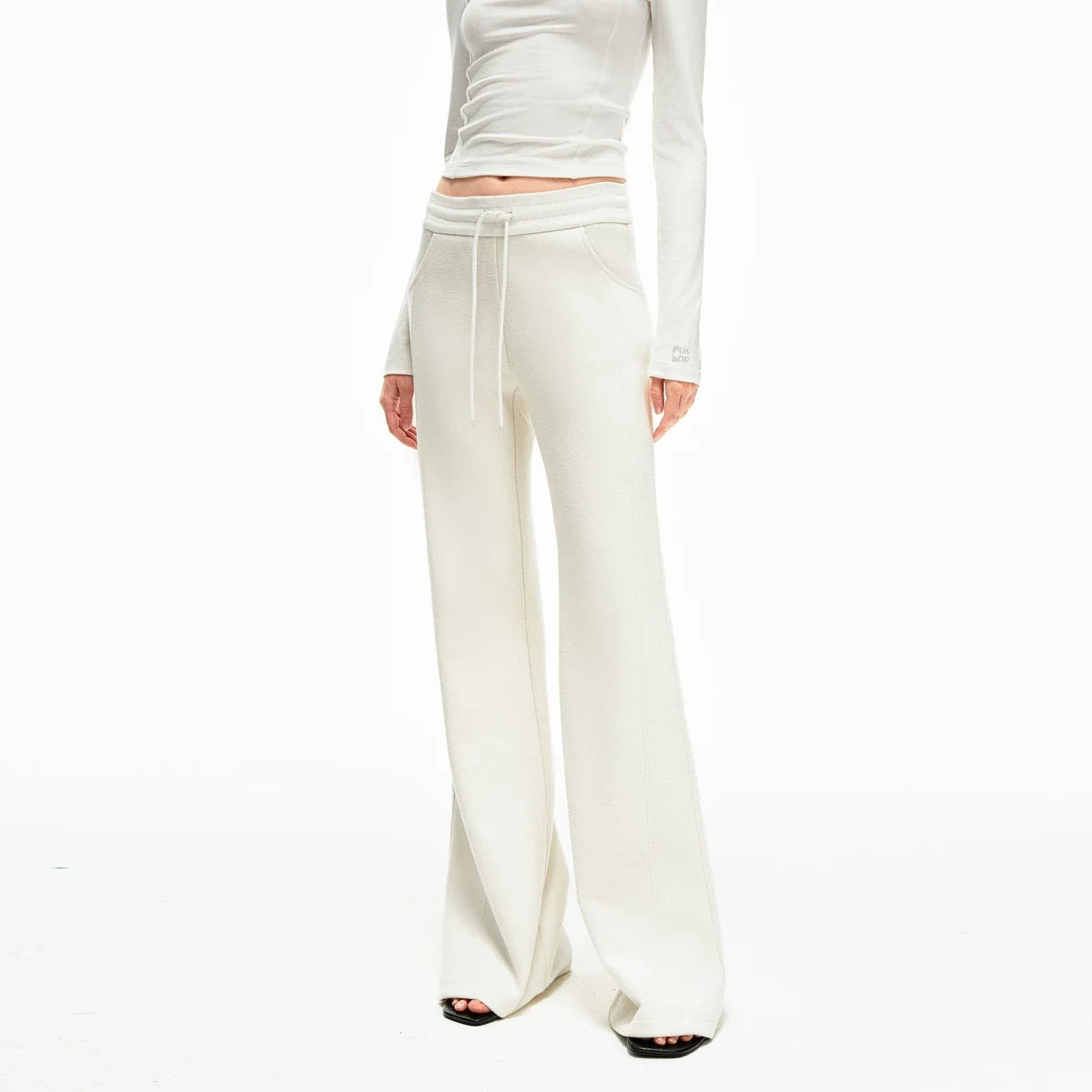 Kybecs| Women’s Slim Acetate Wool Casual Sports Suit – Warm Autumn & Winter Top with Boot-Cut Pants