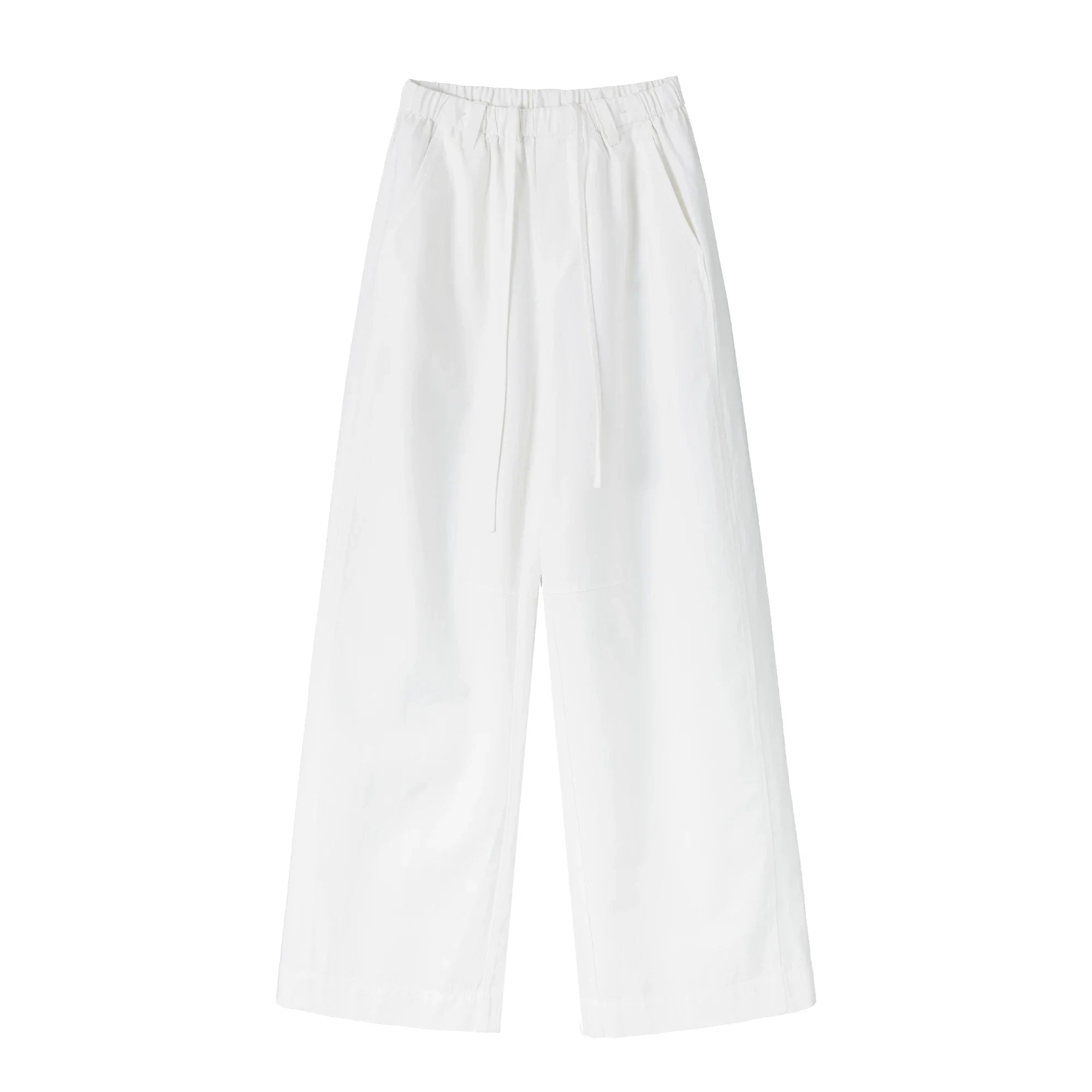 Kybecs| Women’s Summer Tencel Loose Wide-Leg Pants – Lightweight Casual Khaki & White Long Trousers