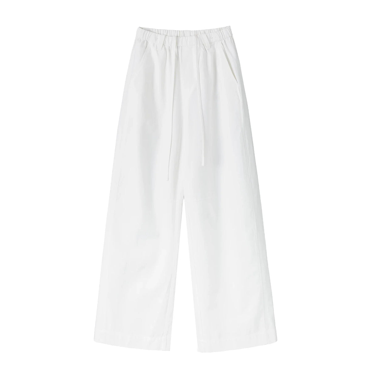 Kybecs| Women’s Summer Tencel Loose Wide-Leg Pants – Lightweight Casual Khaki & White Long Trousers