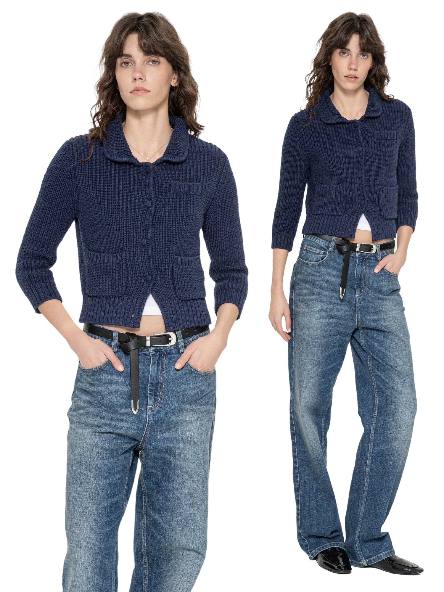 Kybecs | Women’s Retro Mid-Sleeve Knit Cardigan for Early Spring 2025