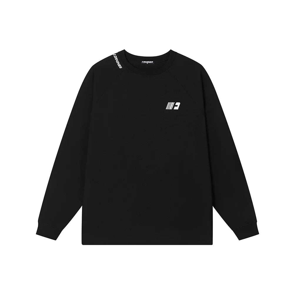 Kybecs | Embroidered Logo Heavyweight Cotton Long Sleeve Tee Men’s Casual