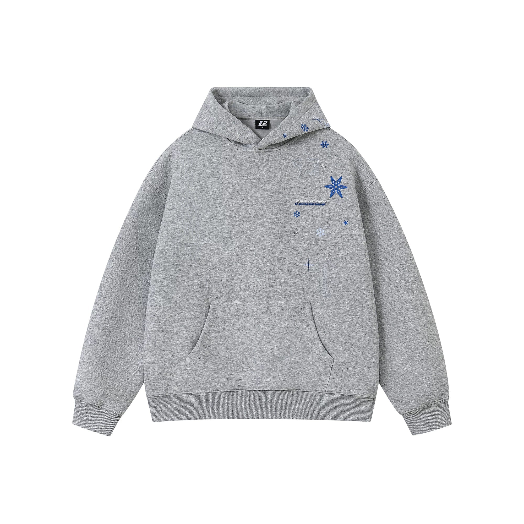 Kybecs | Snowflake Embroidered Velvet Hoodie Thick Winter Jacket Unisex