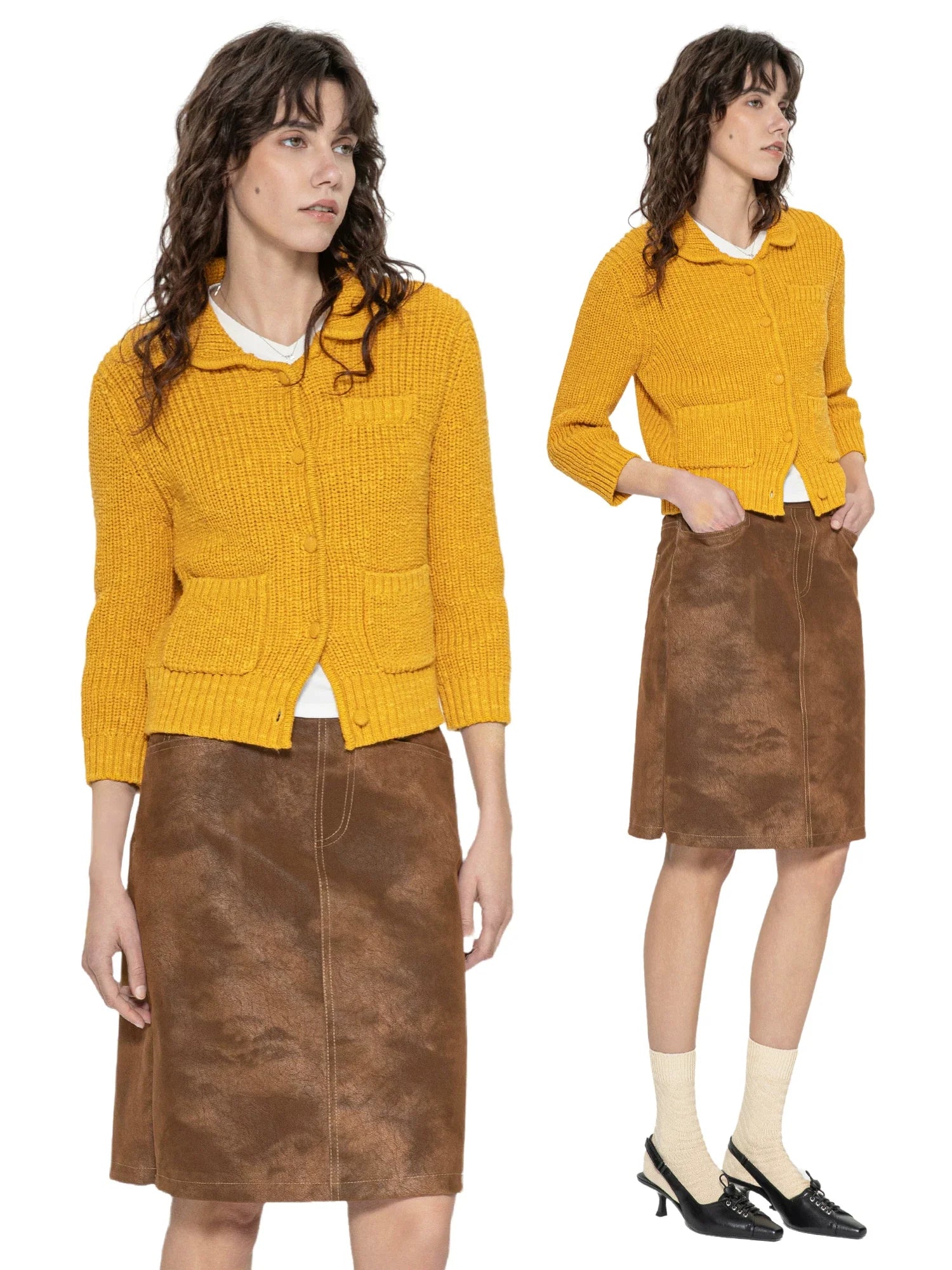 Kybecs | Women’s Retro Mid-Sleeve Knit Cardigan for Early Spring 2025
