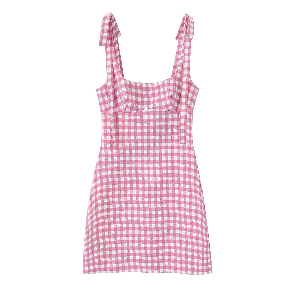 Kybecs| Strappy Summer Midi Dress for Women – Slim-Fit Bow-Accented Dress