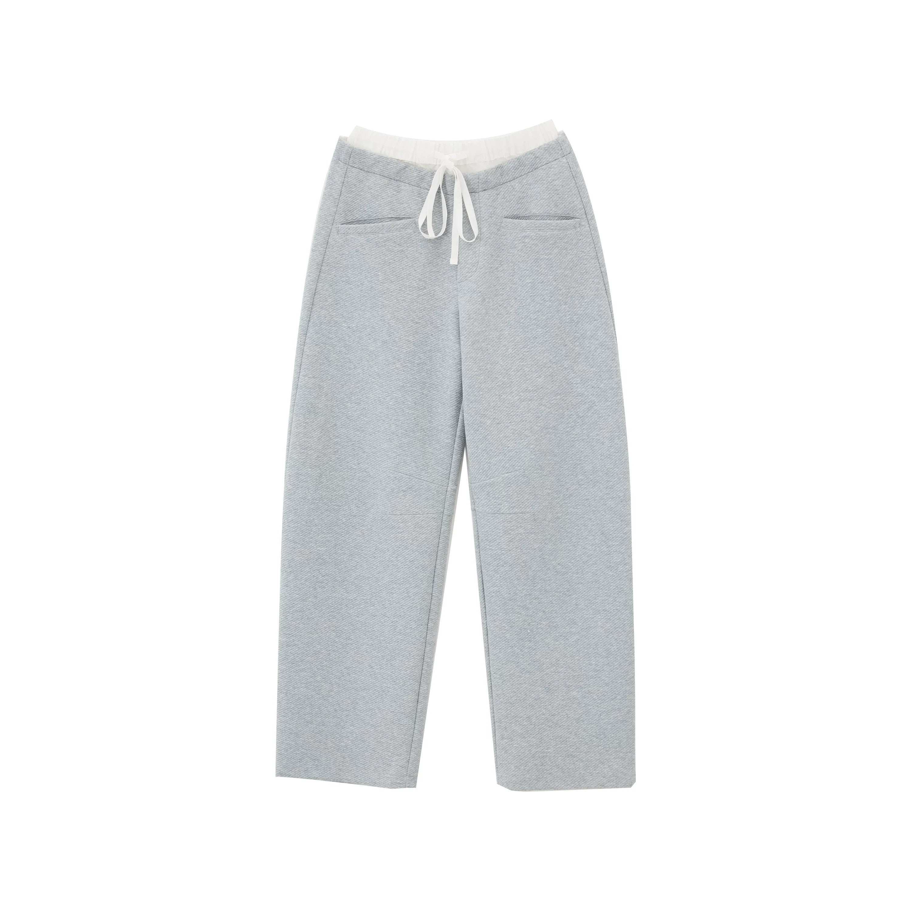 Kybecs| Women’s Double-Waist Drawstring Casual Sports Pants – Loose-Fit Wide-Leg Banana Sweatpants