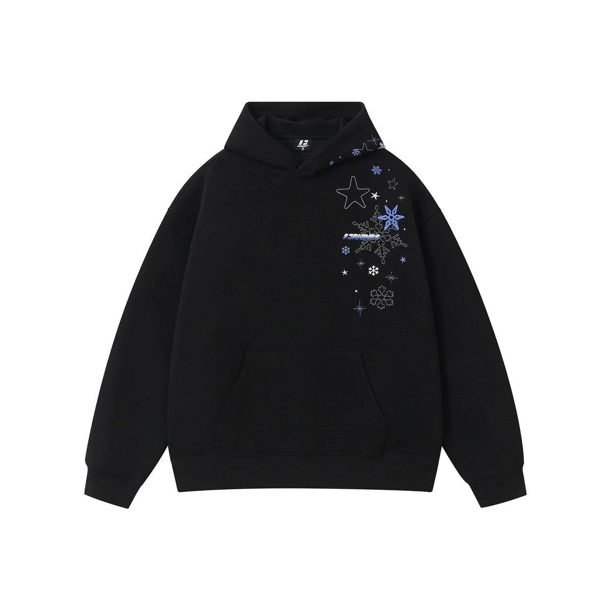 Kybecs | Snowflake Embroidered Velvet Hoodie Thick Winter Jacket Unisex