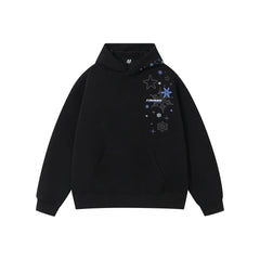 Kybecs | Snowflake Embroidered Velvet Hoodie Thick Winter Jacket Unisex