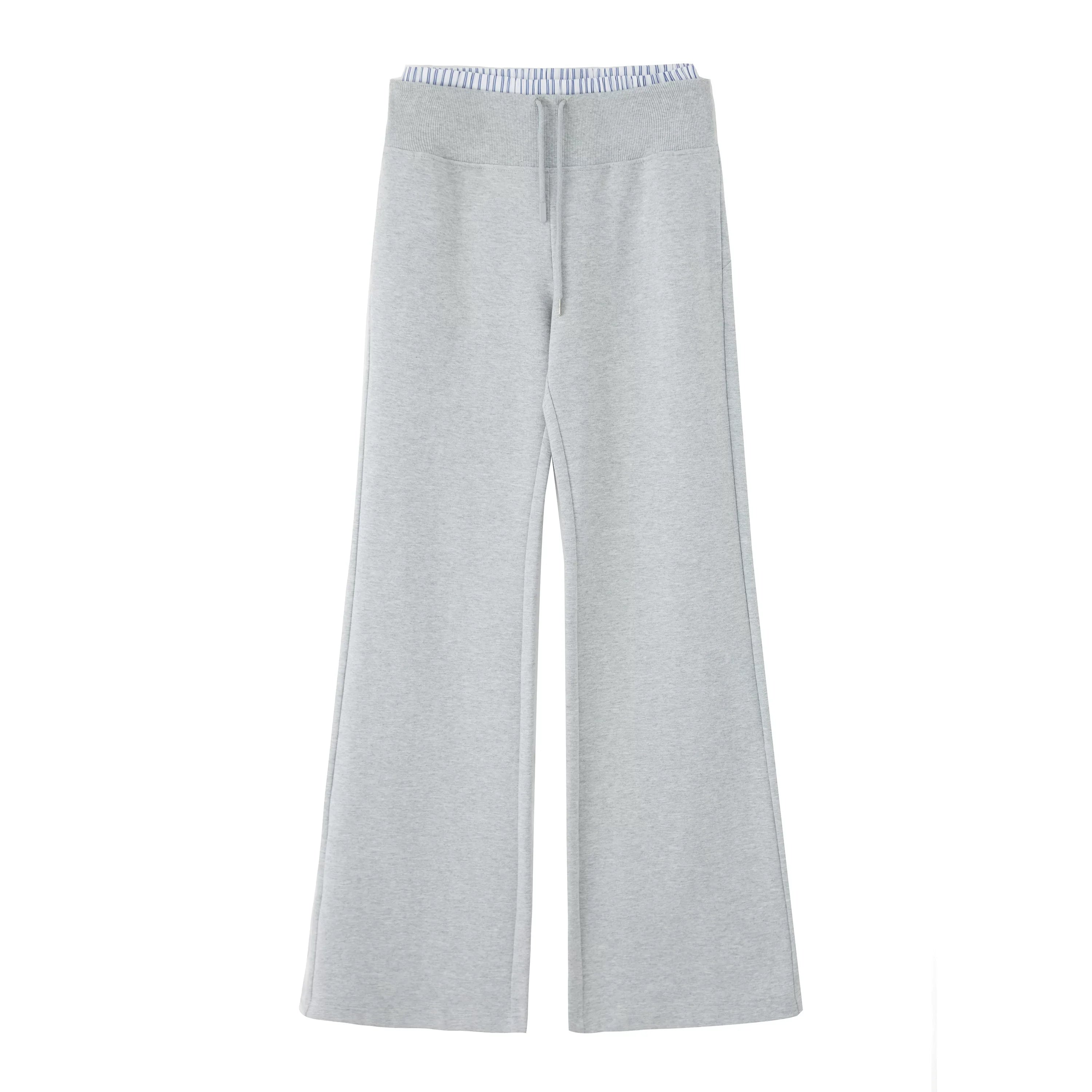 Kybecs| Women’s Casual Wide-Leg Drawstring Pants – Elastic Waist Loose Fit Trousers in Olive Green
