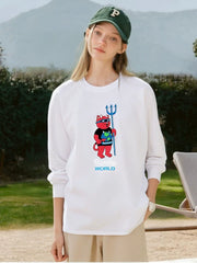 Kybecs | American Street Style Graphic Long Sleeve T-Shirt Couple Unisex